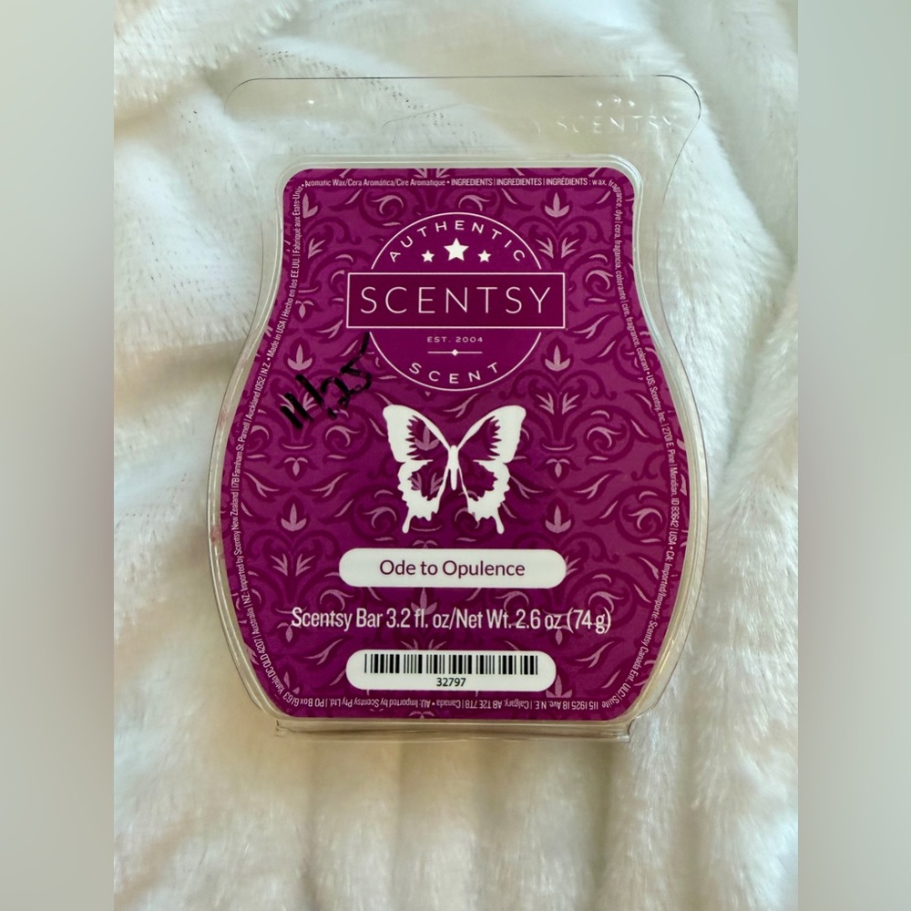 Scentsy Ode to Opulence, wax bar melts,  *Retired scent*, partial bar